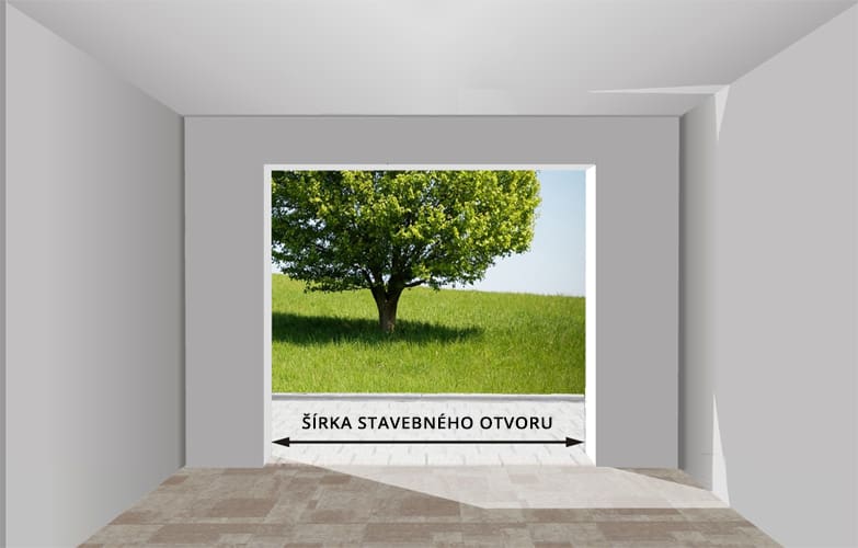 Šírka otvoru garážovej brány